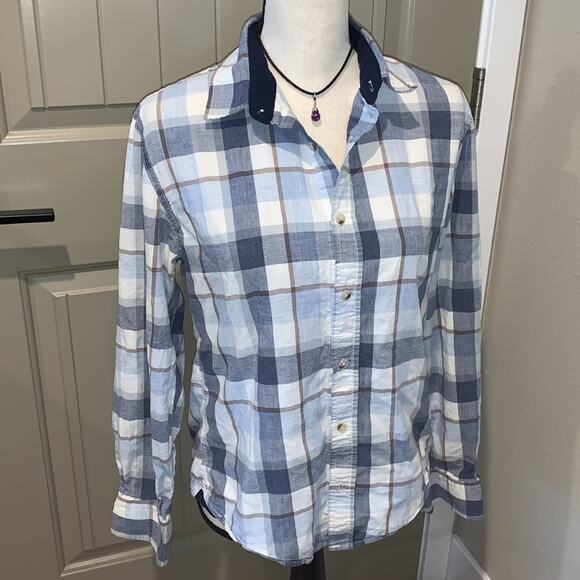 MARINE LAYER Plaid Flannel S - Picture 2 of 8